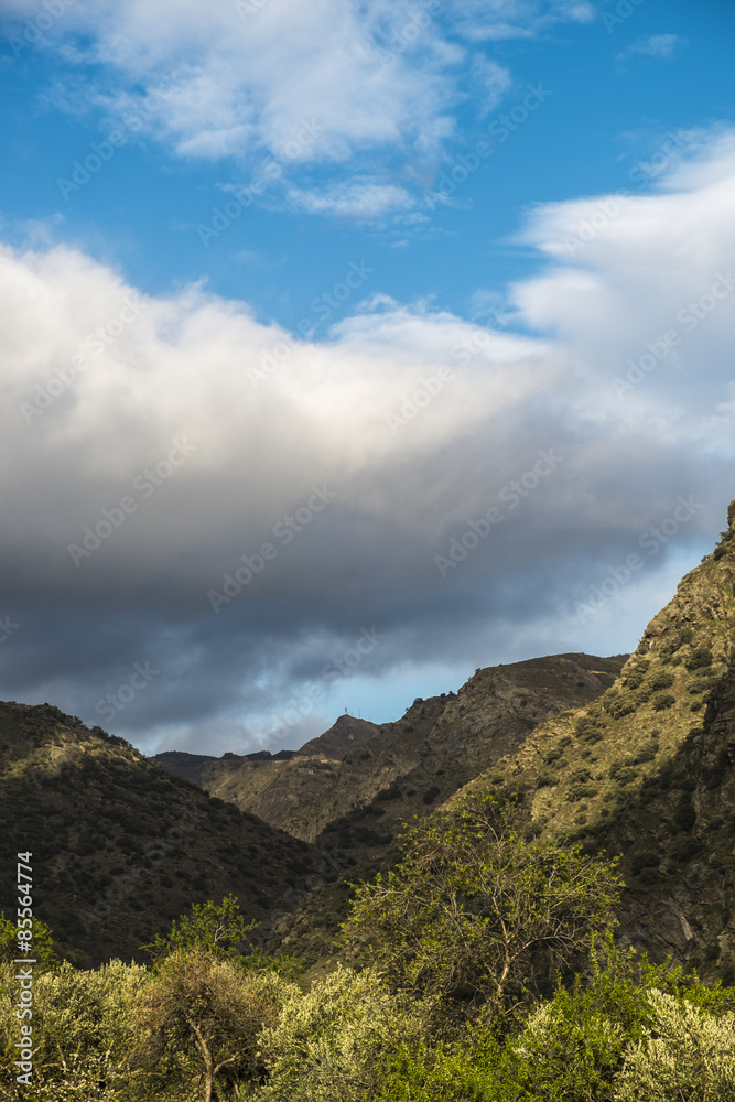 Fototapeta premium Landscape at La Alpujarra, Andalusia, Spain