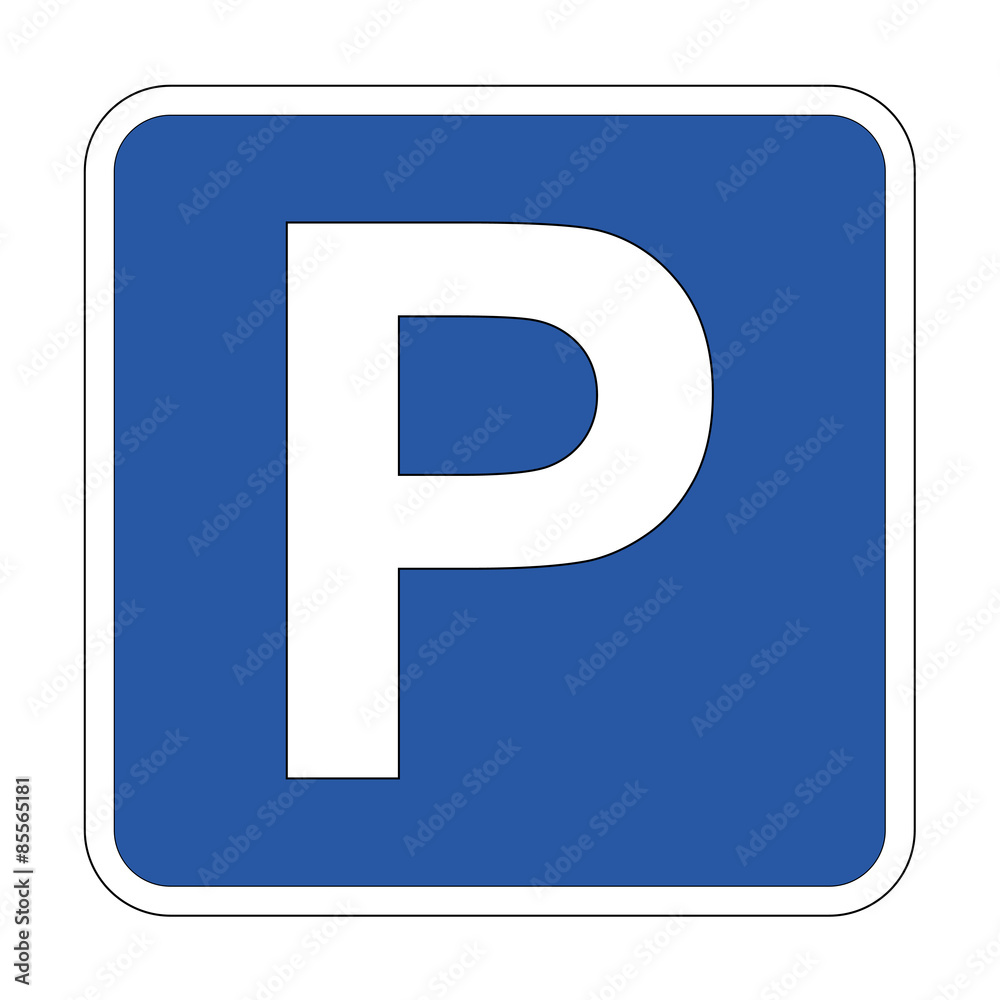 Fototapeta premium Icono parking