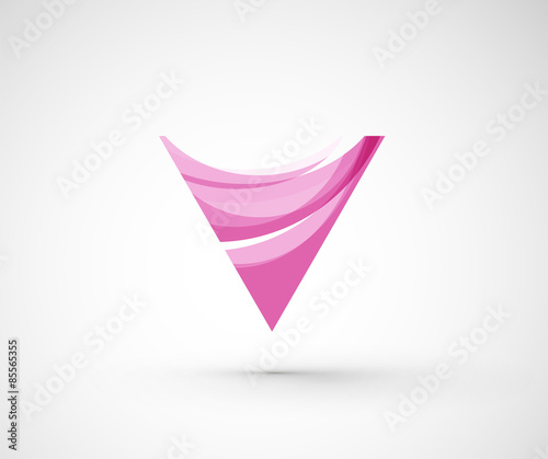 Abstract geometric company logo triangle, arrow