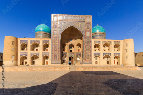 Miri-Arab Madrasah, Poi Kalyan complex in Bukhara, Uzbekistan. photo