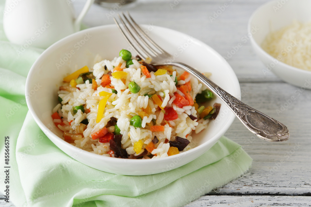 Delicious rice in a bowl Delicious rice in a bowl