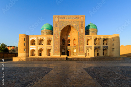 Miri-Arab Madrasah, Poi Kalyan complex in Bukhara, Uzbekistan. photo