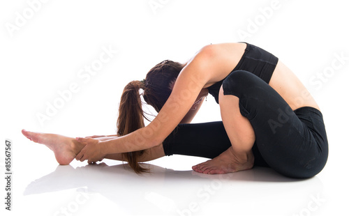 Sport woman stretching