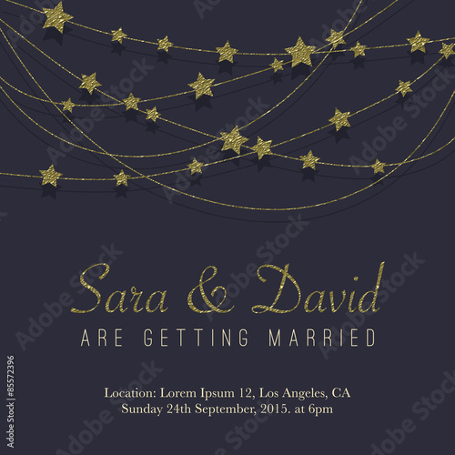 Vintage card, for invitation or announcement