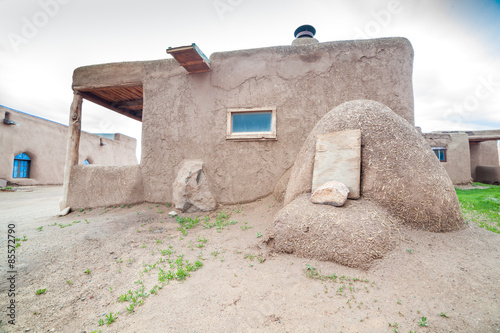 Taos Pueblo - remarkable example of a traditional type of archit photo