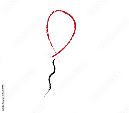 Kinderzeichnung Luftballon