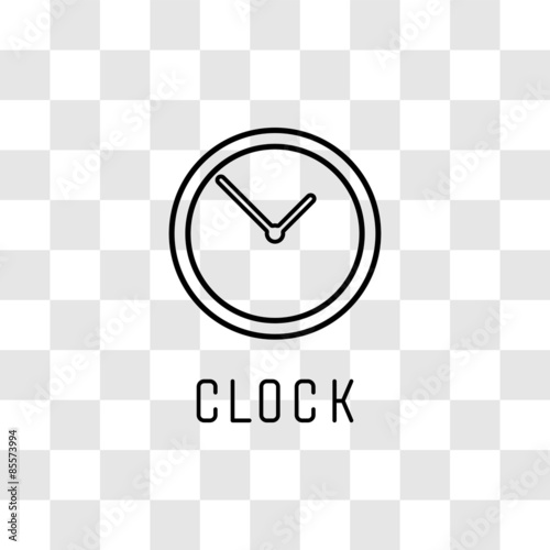 Clock icon. Vector illustration