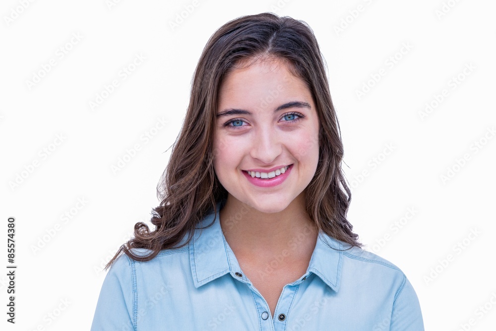Pretty hipster smiling at camera Pretty hipster smiling at camera