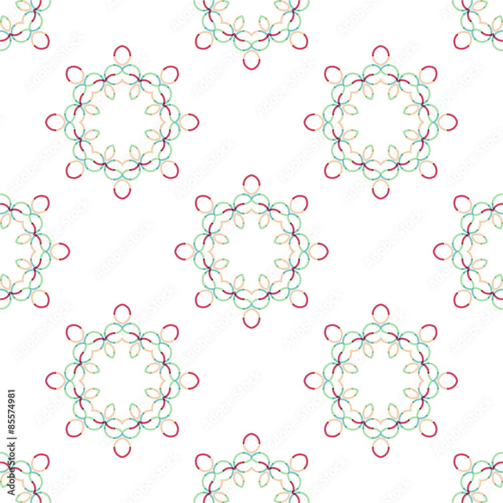 Seamless vector geometric abstract pattern. Creative round Seamless vector geometric abstract pattern. Creative round