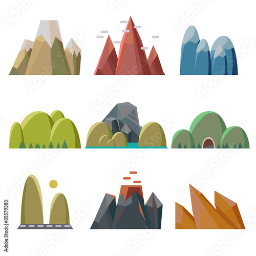 Mountains Isolated 