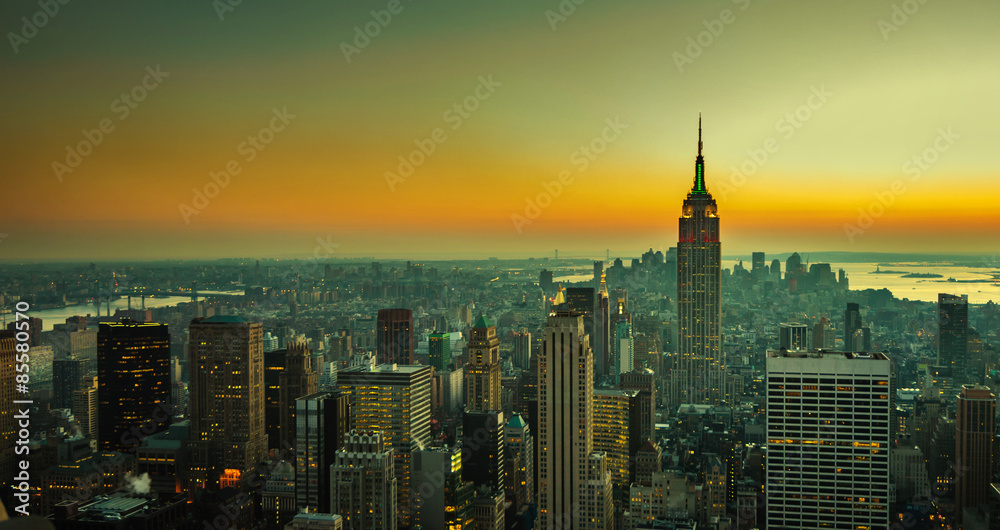 Fototapeta panorama manhattan, new york