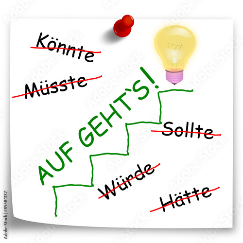Post It Auf Geht`s