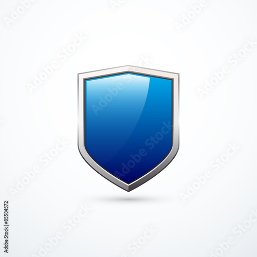 Vector blue shield