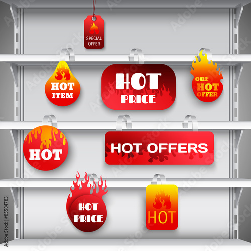 Hot sale rack wobblers print