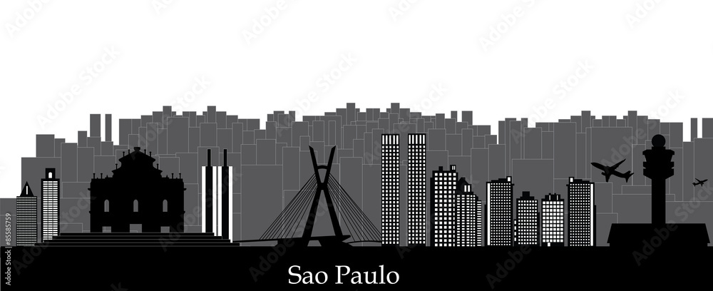 Obraz premium sao paulo city skyline