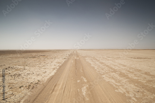 dry lake sahara desert