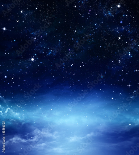 deep space  abstract blue background