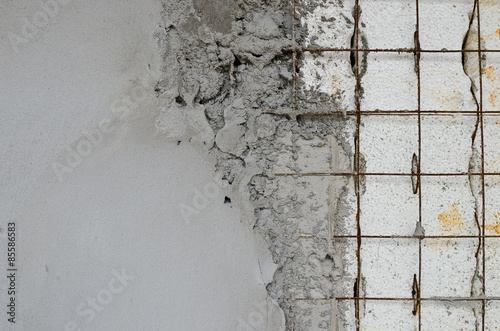 reinforced concrete walls within the styrofoam