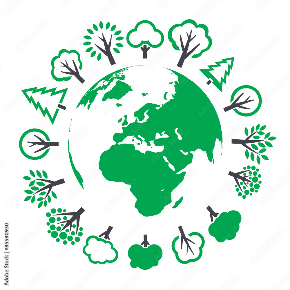 Illustration of Eco World Illustration of Eco World