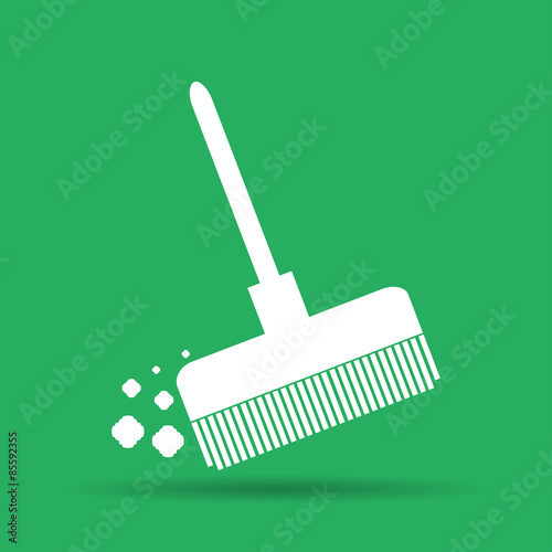 Broom vector icon