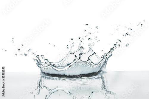 water splashing on calm surface
