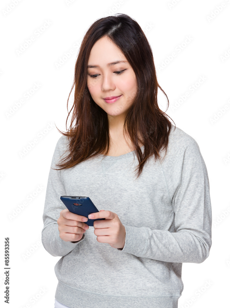 Asian woman use of smartphone Asian woman use of smartphone