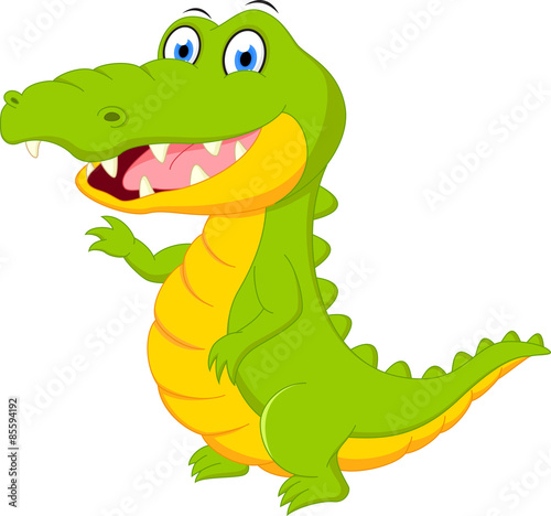 Happy crocodile cartoon