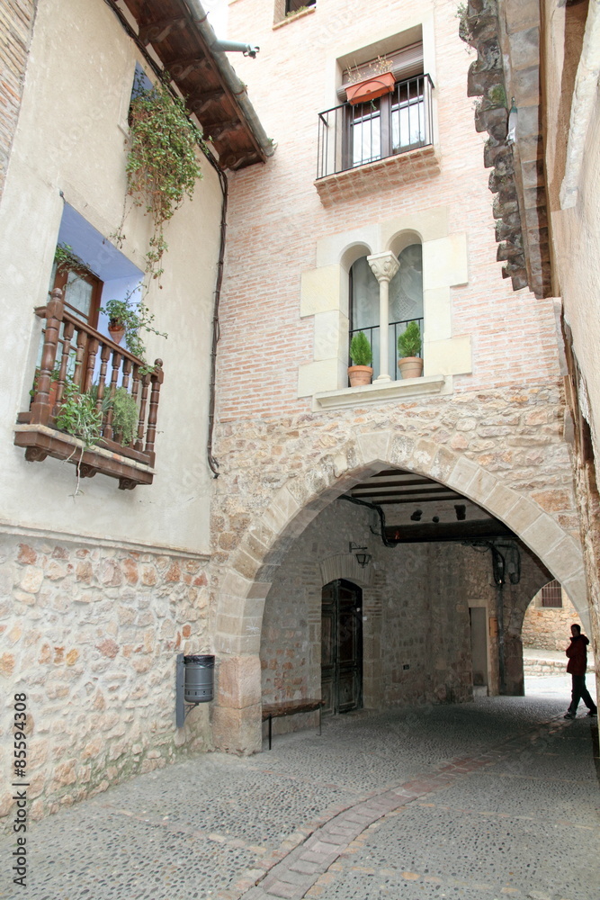 Alquezar village Huesca Aragon Spain