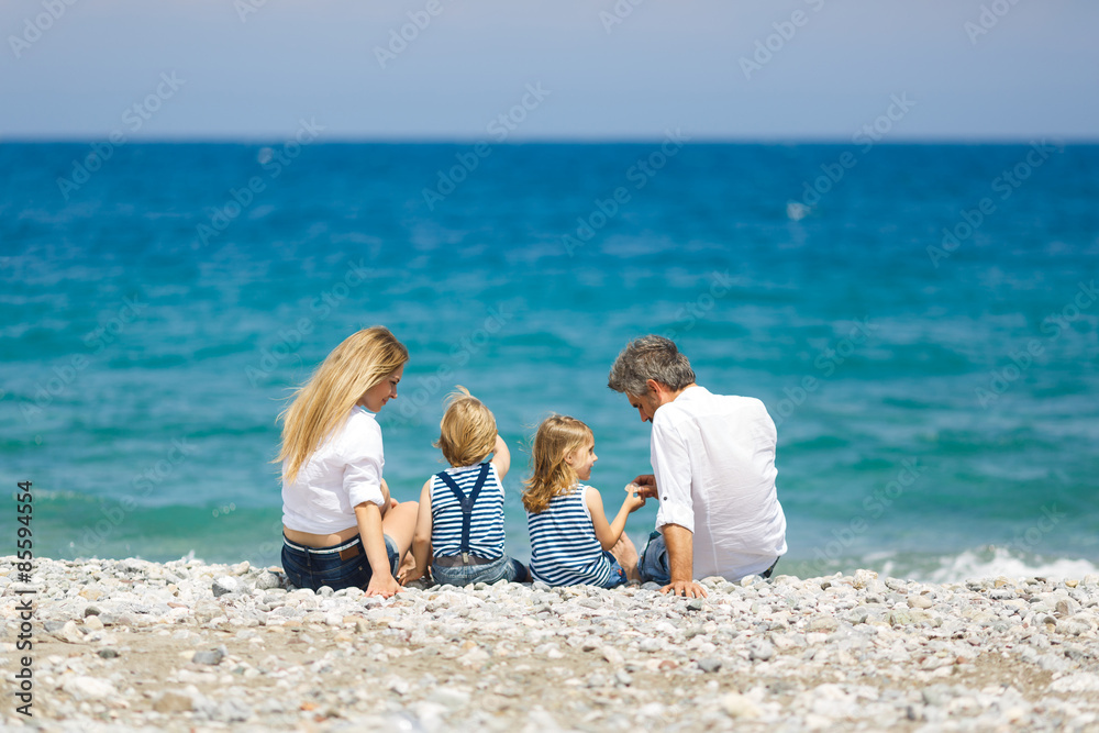 Young happy family Young happy family