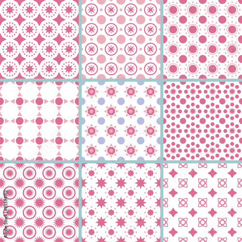 Vector illustration of a pattern of geometric patterns