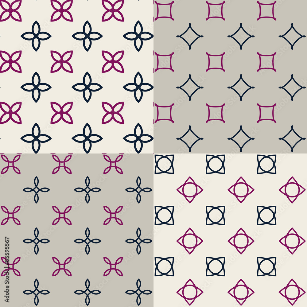 Vector illustration of a pattern of geometric patterns. Vector illustration of a pattern of geometric patterns.