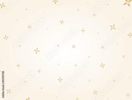 Flashing gold stars on fine golden background