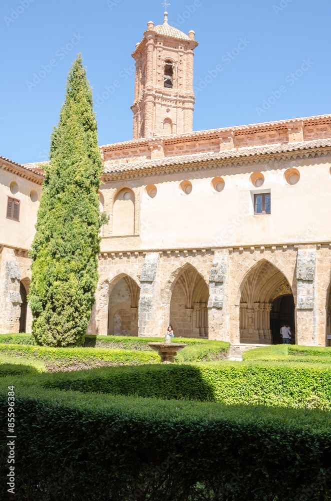 Fototapeta premium Courtyard of the famous Monasterio de Piedra