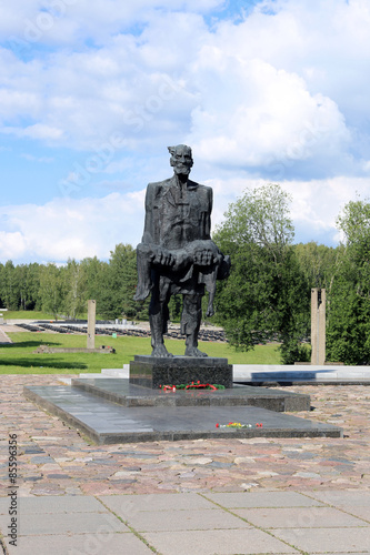 Memorial complex in Khatyn, Belarus photo