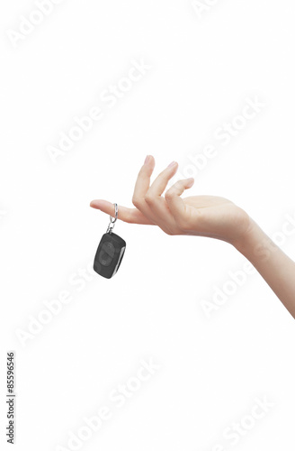 Chiave automobile in mano 