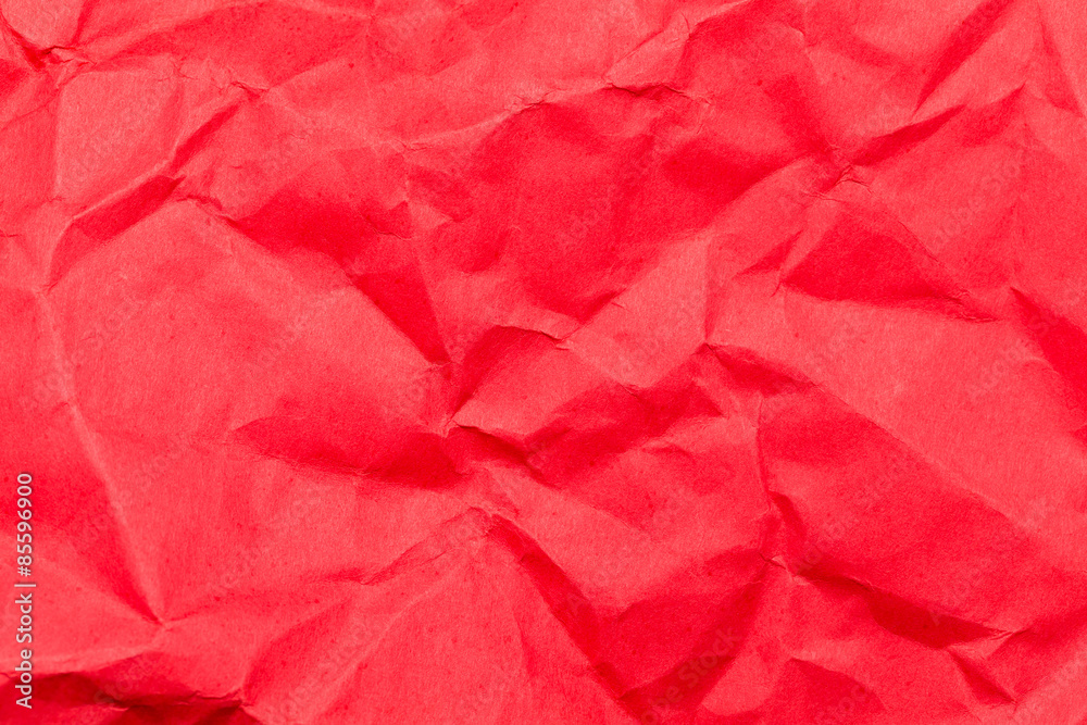 Red old crumpled paper Red old crumpled paper