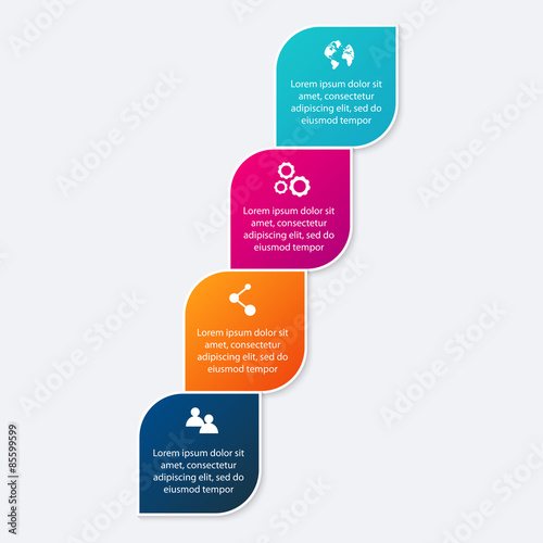 Vector colorful info graphics for your business presentations.