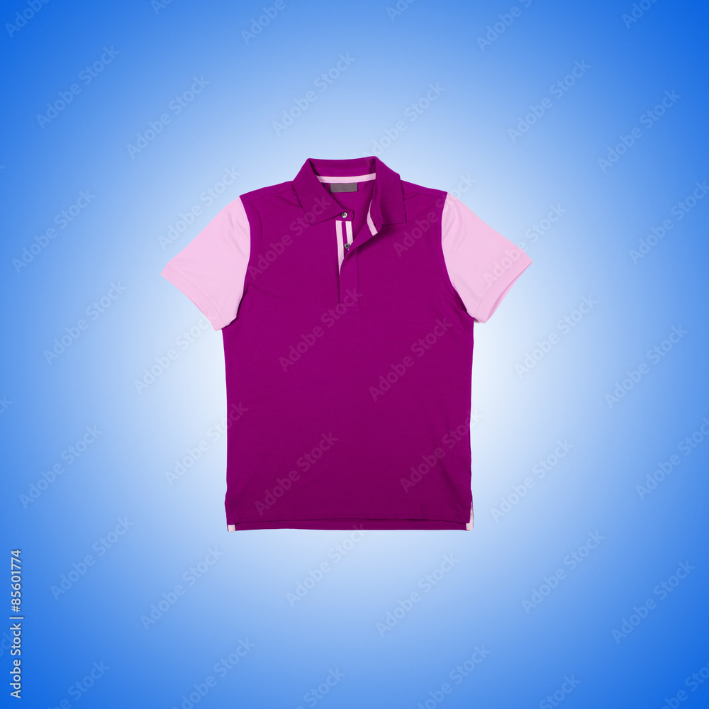 Male t-shirt against the gradient background Male t-shirt against the gradient background