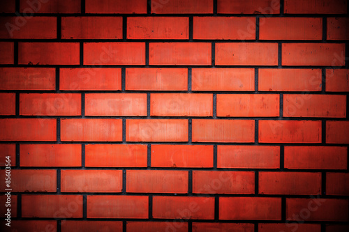 red briks in wall
