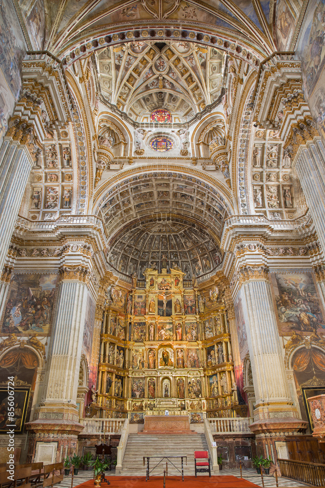 Granada - sanctuary of church Monasterio de San Jeronimo.