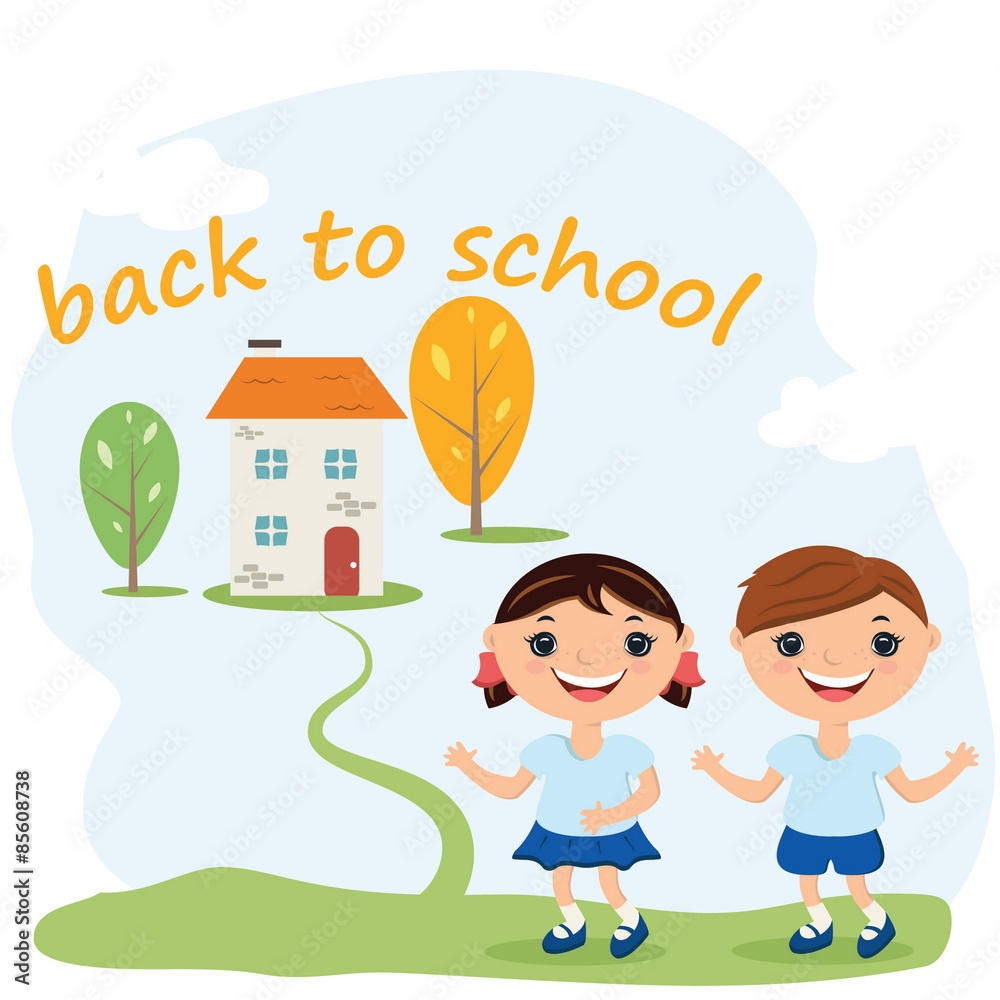 Back to school concept illustration background Back to school concept illustration background