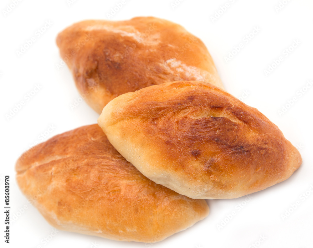 pastry dough on a white background