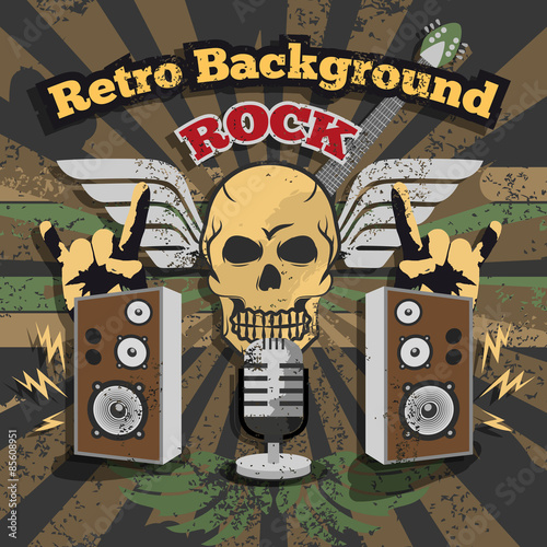 Retro Rock Background