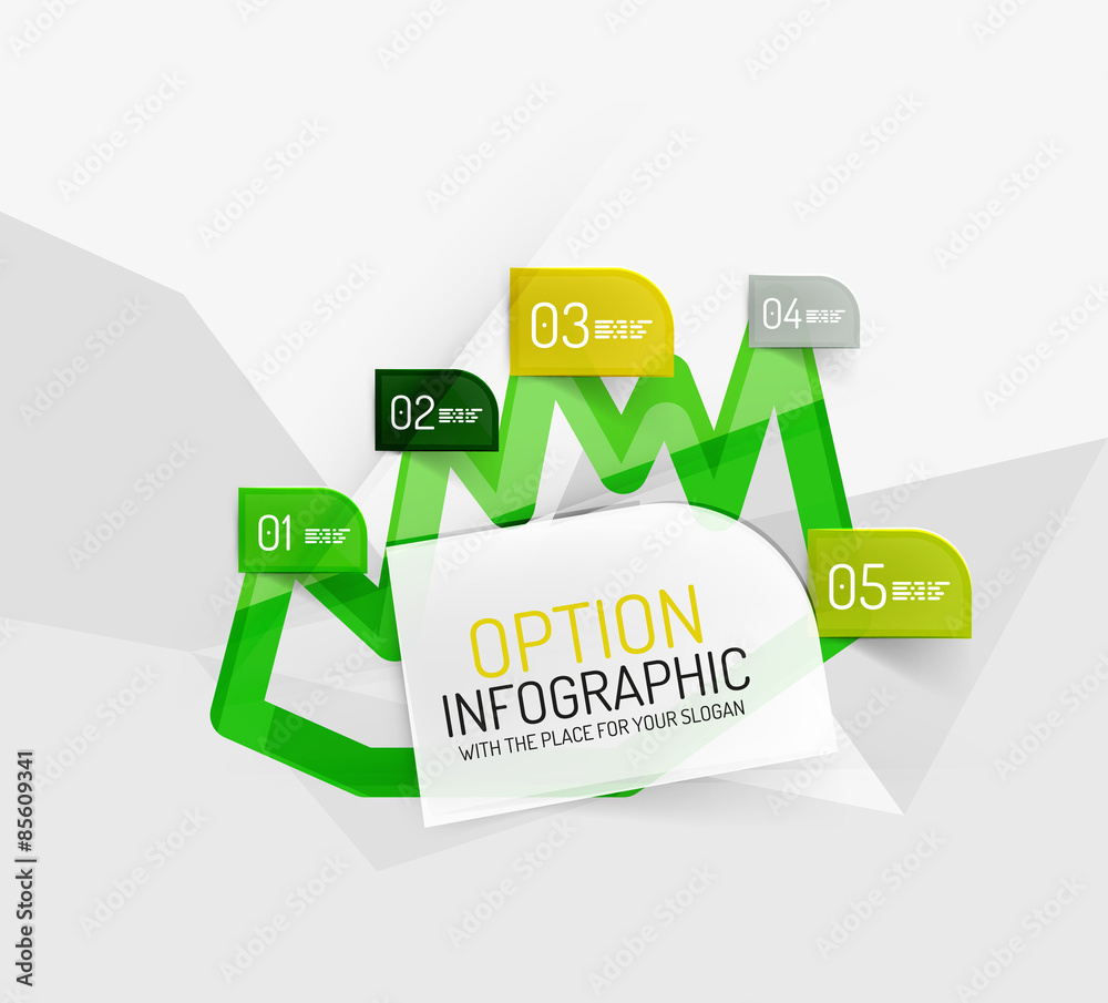 Modern abstract business geometric infographics Modern abstract business geometric infographics
