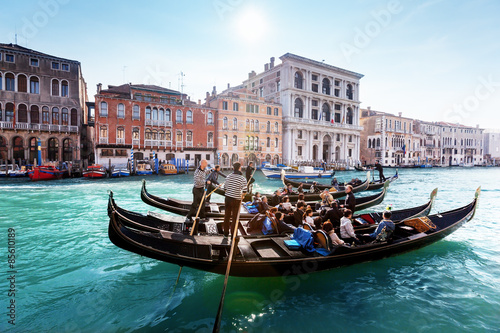 gondolas on canal, Venice, Italy © Iakov Kalinin
