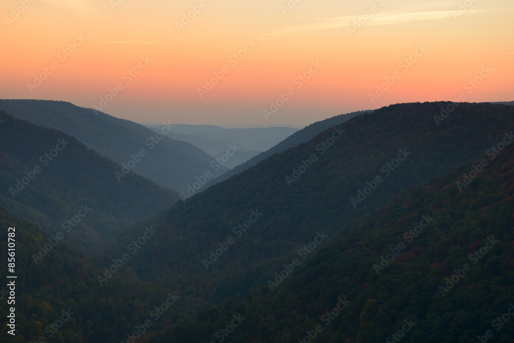 West Virginia Mountains in Autumn