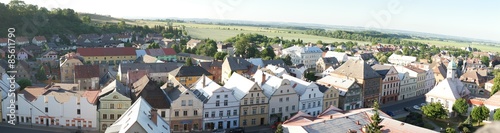 Overview of Picturesque European Village
