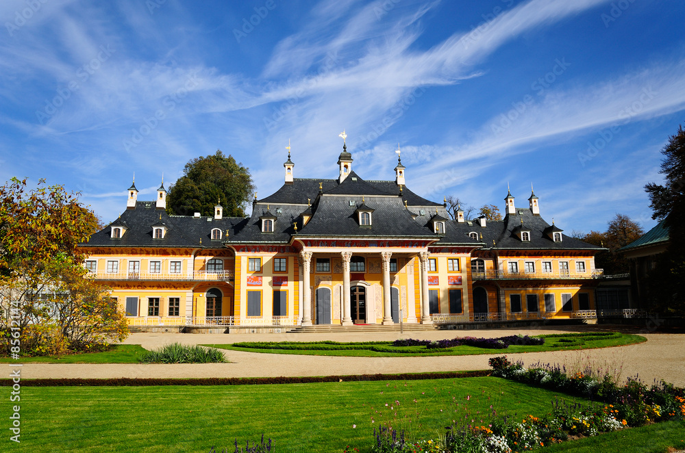 Fototapeta premium Bergpalais, Schloss Pillnitz