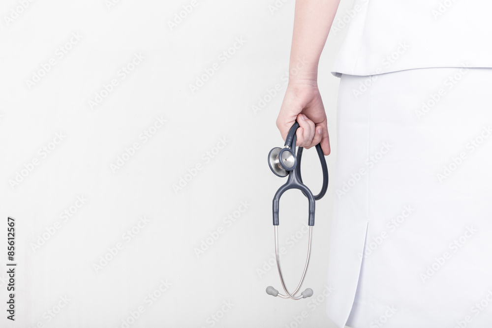 Beautiful nurse with a stethoscope Beautiful nurse with a stethoscope