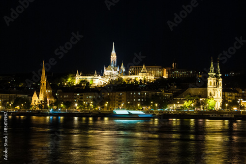 at night in Budapest Hungary